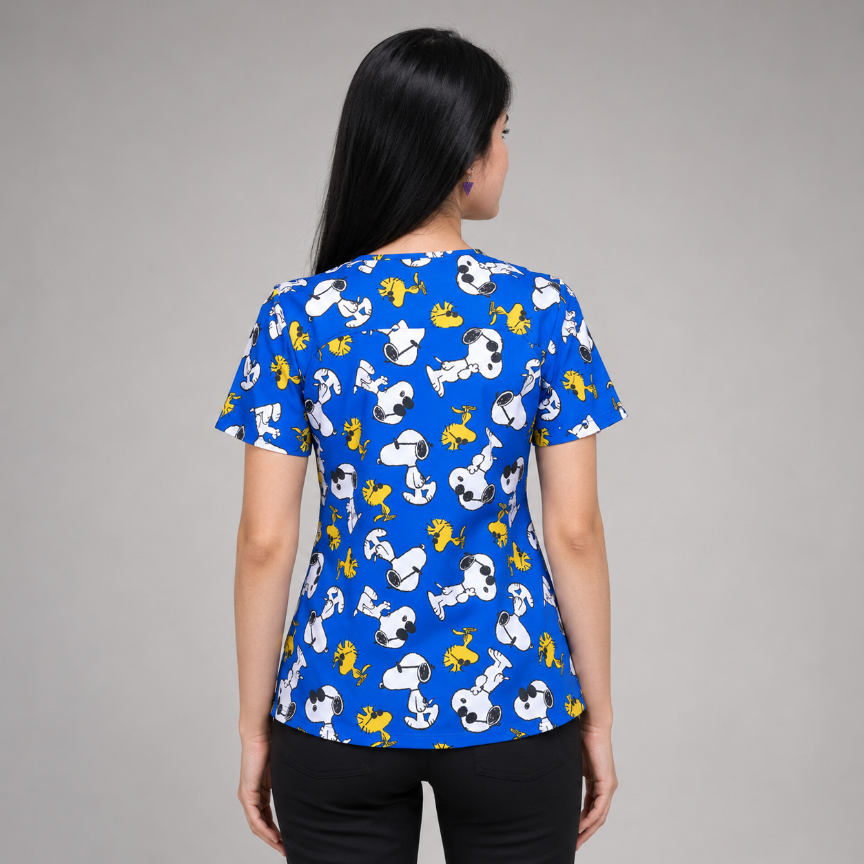 Blusa Funscrubs Peanuts — Snoopy "Joe Cool"