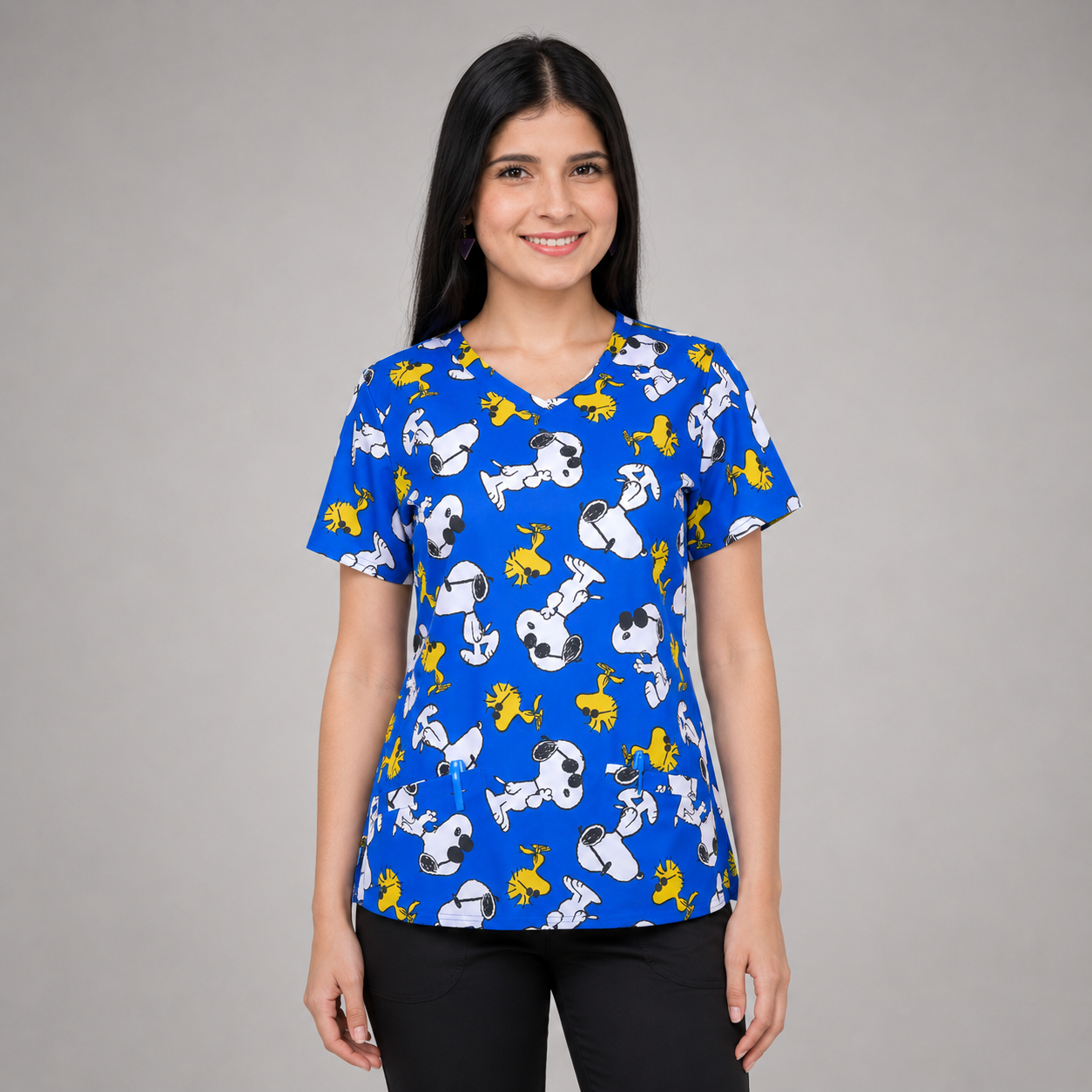 Blusa Funscrubs Peanuts — Snoopy "Joe Cool"
