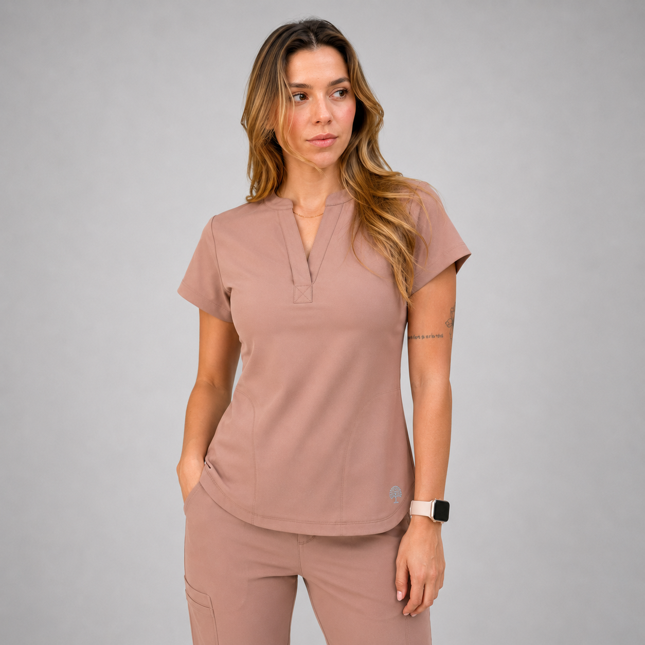 Blusa médica Healing Hands Purple Label Journey STRETCH