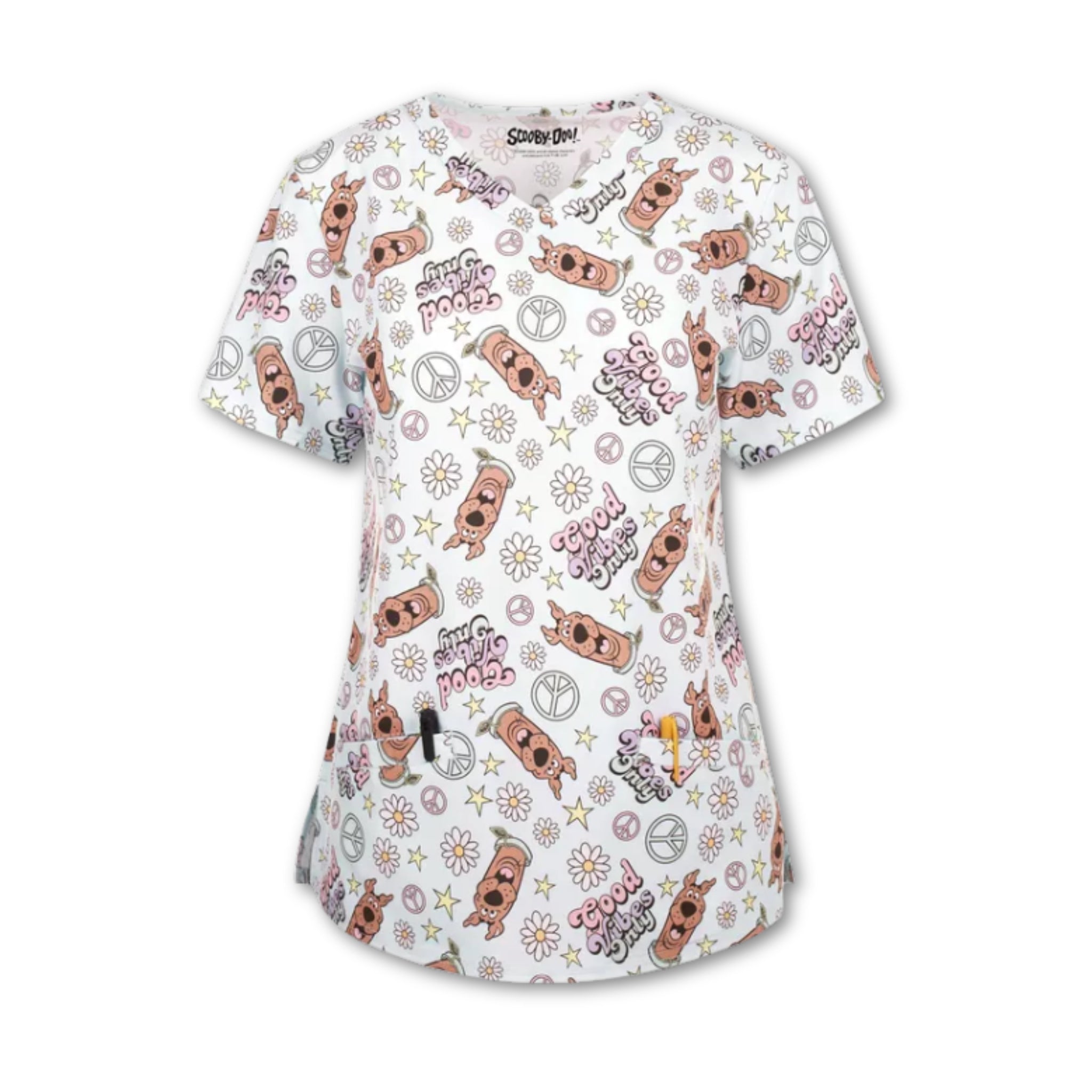 Blusa médica estampada Funscrubs — Scooby Doo Vibes